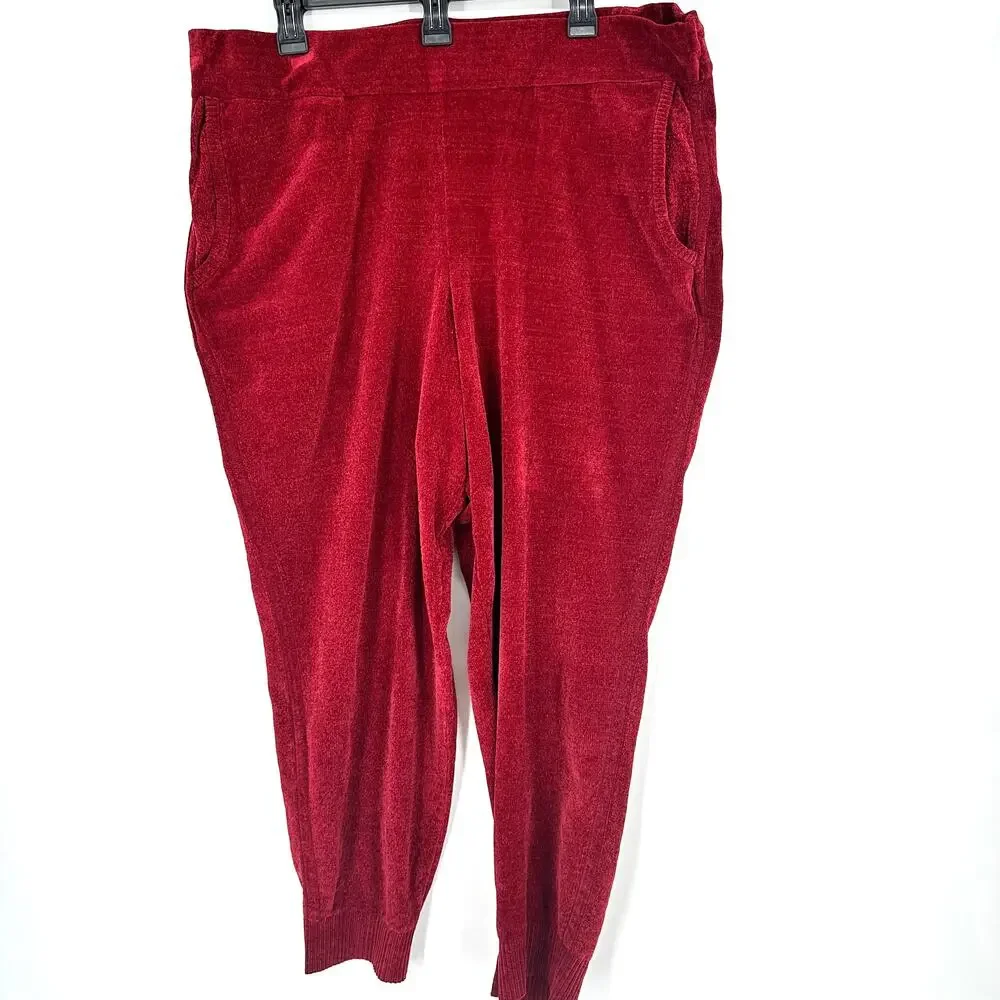 NWT Tommy Bahama Island Soft Sea Light Sweater Jogger Sangria XL Cozy Soft Luxe